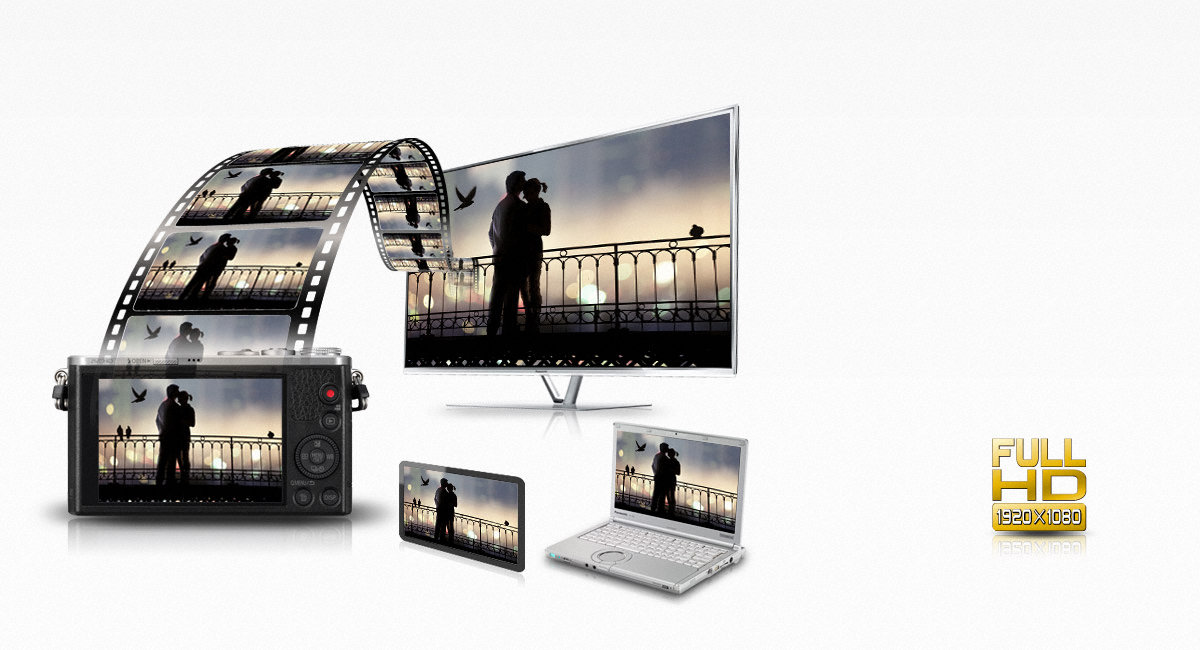 Capture vidéo Full-HD 1920 x 1080i en AVCHD/MP4
